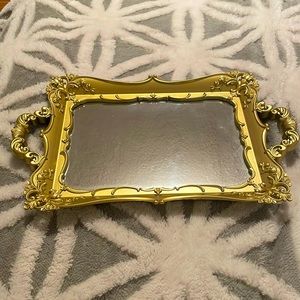 Plastic and mirror tray